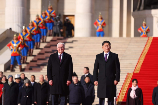 ドイツ Frank-Walter Steinmeier大統領がモンゴルを訪問