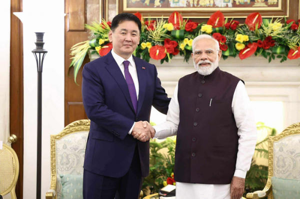 U.Khurelsukh大統領とNarindra Modi首相が公式会談