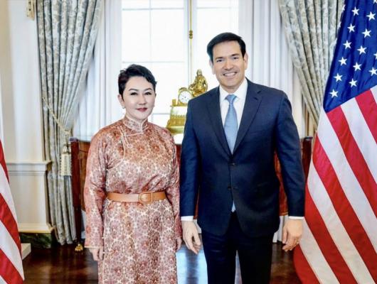 モンゴル外相B. Battsetseg氏、米国務長官Marco Rubio氏と会談	