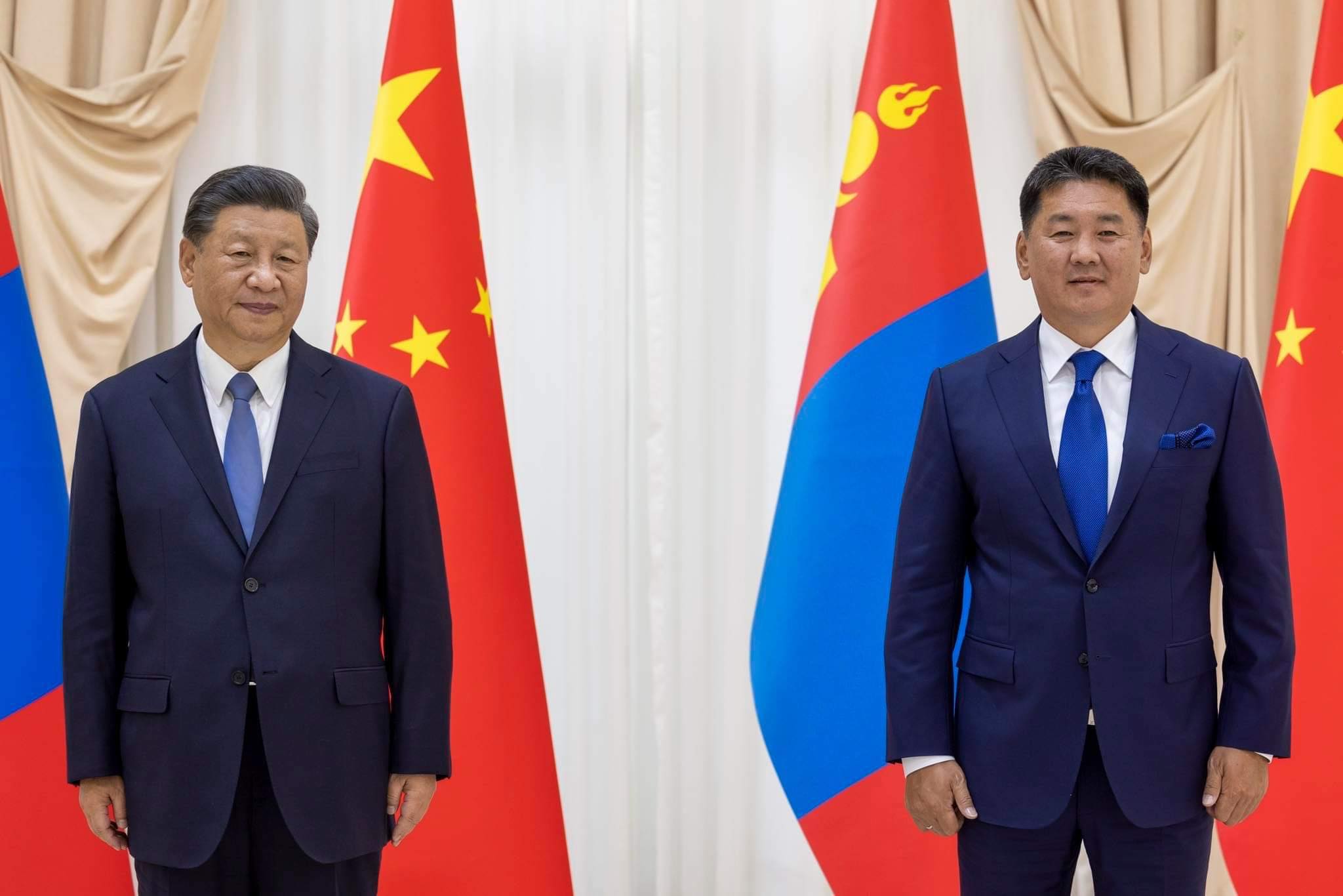 U.Khurelsukh大統領が中国の習近平国家主席と会談